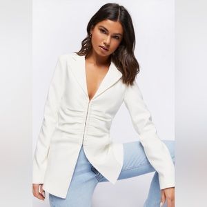 Forever 21 ruched hook blazer